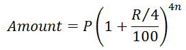 Quarterly Compounding Formula