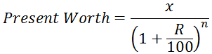 Present Worth Formula